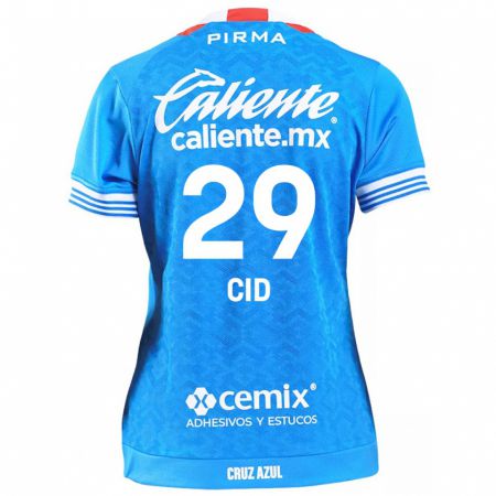 Kandiny Mujer Camiseta Claudia Cid #29 Cielo Azul 1ª Equipación 2024/25 La Camisa Chile