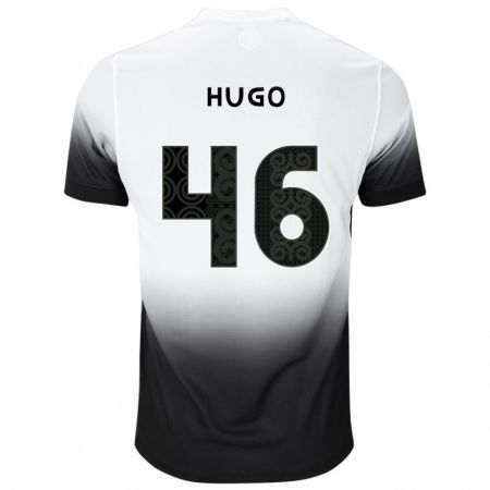 Kandiny Mujer Camiseta Hugo #46 Blanco Negro 1ª Equipación 2024/25 La Camisa Chile