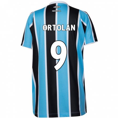 Kandiny Mujer Camiseta Dani Ortolan #9 Azul Negro Blanco 1ª Equipación 2024/25 La Camisa Chile