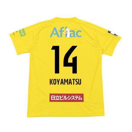 Kandiny Mujer Camiseta Tomoya Koyamatsu #14 Amarillo Negro 1ª Equipación 2024/25 La Camisa Chile