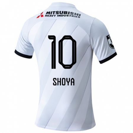 Kandiny Mujer Camiseta Shoya Nakajima #10 Gris Blanco 2ª Equipación 2024/25 La Camisa Chile