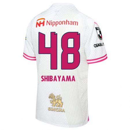 Kandiny Mujer Camiseta Masaya Shibayama #48 Blanco Rosa 2ª Equipación 2024/25 La Camisa Chile