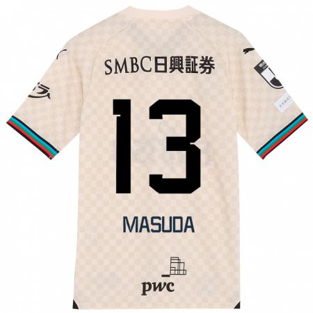 Kandiny Mujer Camiseta Hinata Masuda #13 Blanco Gris 2ª Equipación 2024/25 La Camisa Chile