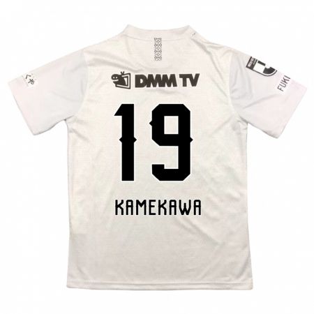 Kandiny Mujer Camiseta Masashi Kamekawa #19 Gris Negro 2ª Equipación 2024/25 La Camisa Chile