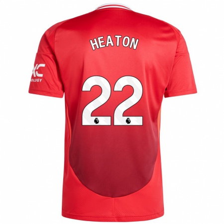 Kandiny Niño Camiseta Tom Heaton #22 Rojo Brillante 1ª Equipación 2024/25 La Camisa Chile