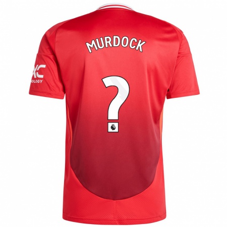 Kandiny Niño Camiseta Will Murdock #0 Rojo Brillante 1ª Equipación 2024/25 La Camisa Chile