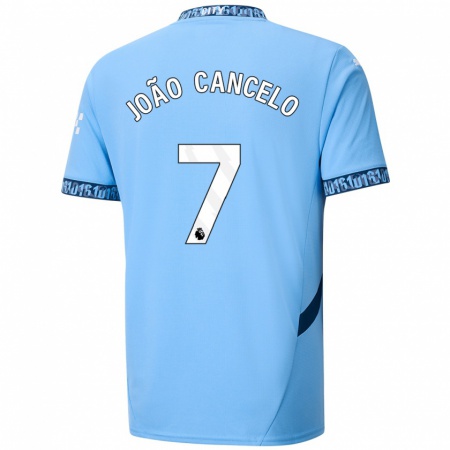 Kandiny Niño Camiseta João Cancelo #7 Azul Marino 1ª Equipación 2024/25 La Camisa Chile