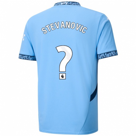 Kandiny Niño Camiseta Filip Stevanovic #0 Azul Marino 1ª Equipación 2024/25 La Camisa Chile