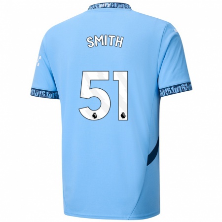 Kandiny Niño Camiseta Isaac Smith #51 Azul Marino 1ª Equipación 2024/25 La Camisa Chile