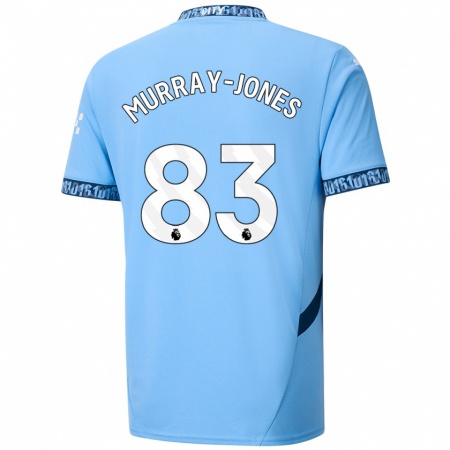 Kandiny Niño Camiseta George Murray-Jones #83 Azul Marino 1ª Equipación 2024/25 La Camisa Chile