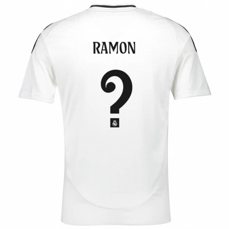 Kandiny Niño Camiseta Jacobo Ramón #0 Blanco 1ª Equipación 2024/25 La Camisa Chile