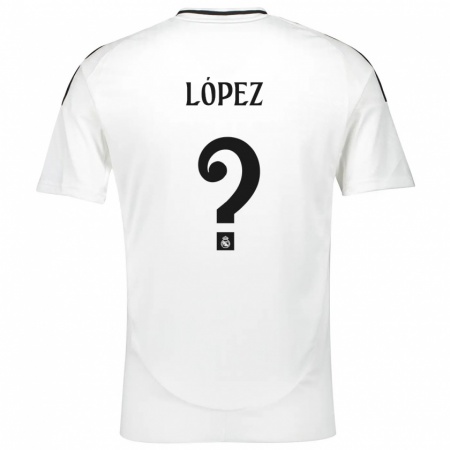 Kandiny Niño Camiseta Noel López #0 Blanco 1ª Equipación 2024/25 La Camisa Chile