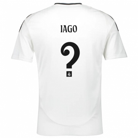 Kandiny Niño Camiseta Paulo Iago #0 Blanco 1ª Equipación 2024/25 La Camisa Chile