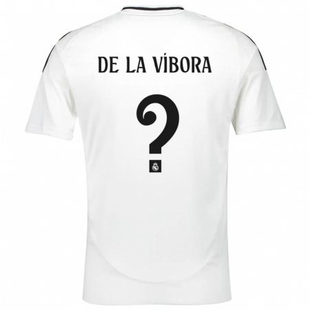 Kandiny Niño Camiseta David De La Víbora #0 Blanco 1ª Equipación 2024/25 La Camisa Chile