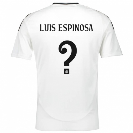 Kandiny Niño Camiseta José Luis Espinosa #0 Blanco 1ª Equipación 2024/25 La Camisa Chile