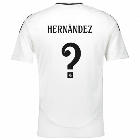 Kandiny Niño Camiseta Enaitz Hernández #0 Blanco 1ª Equipación 2024/25 La Camisa Chile