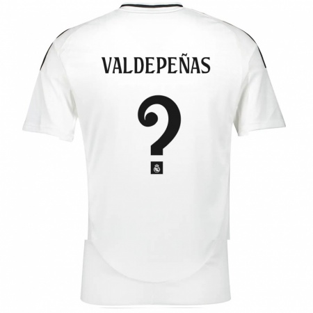 Kandiny Niño Camiseta Víctor Valdepeñas #0 Blanco 1ª Equipación 2024/25 La Camisa Chile