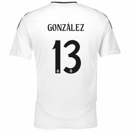 Kandiny Niño Camiseta Fran González #13 Blanco 1ª Equipación 2024/25 La Camisa Chile