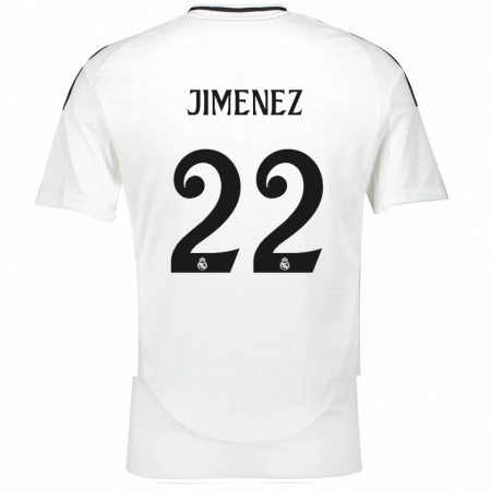 Kandiny Niño Camiseta David Jiménez #22 Blanco 1ª Equipación 2024/25 La Camisa Chile