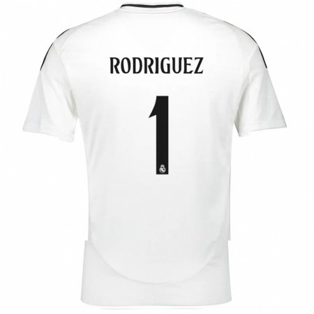 Kandiny Niño Camiseta Misa Rodriguez #1 Blanco 1ª Equipación 2024/25 La Camisa Chile