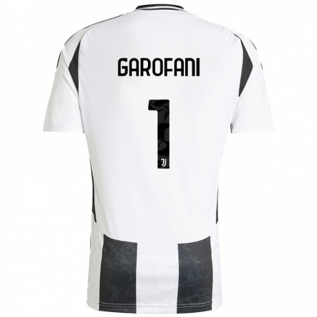 Kandiny Niño Camiseta Giovanni Garofani #1 Blanco Negro 1ª Equipación 2024/25 La Camisa Chile