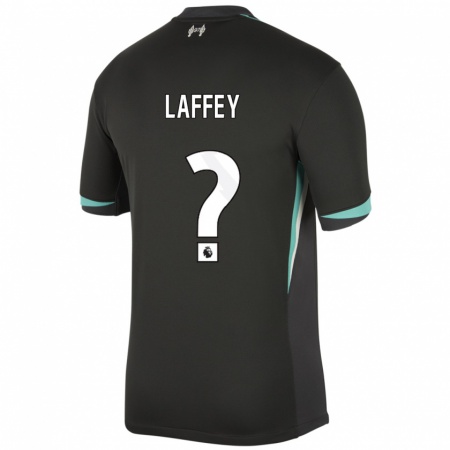 Kandiny Niño Camiseta Michael Laffey #0 Negro Antracita Blanco 2ª Equipación 2024/25 La Camisa Chile