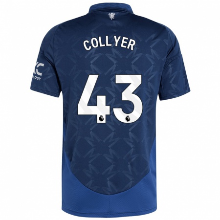 Kandiny Niño Camiseta Toby Collyer #43 Índigo 2ª Equipación 2024/25 La Camisa Chile