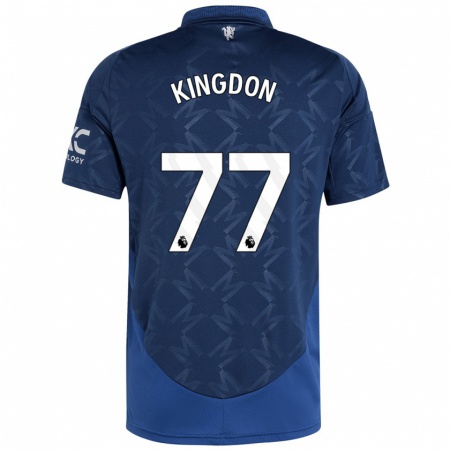 Kandiny Niño Camiseta Jack Kingdon #77 Índigo 2ª Equipación 2024/25 La Camisa Chile