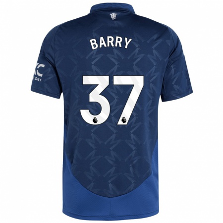 Kandiny Niño Camiseta Keira Barry #37 Índigo 2ª Equipación 2024/25 La Camisa Chile