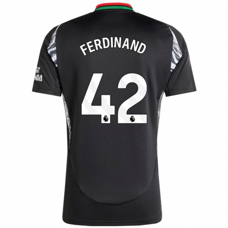 Kandiny Niño Camiseta Seb Ferdinand #42 Negro 2ª Equipación 2024/25 La Camisa Chile