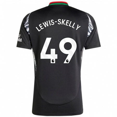 Kandiny Niño Camiseta Myles Lewis-Skelly #49 Negro 2ª Equipación 2024/25 La Camisa Chile