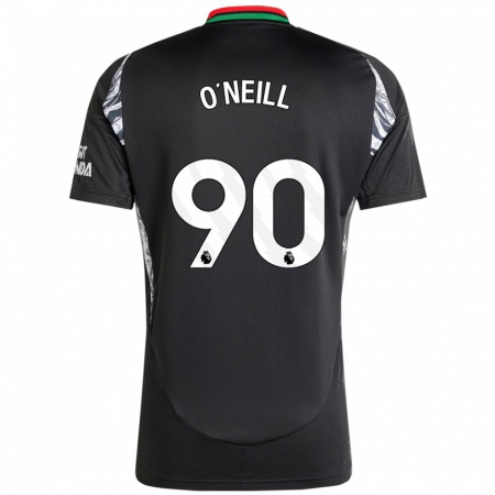 Kandiny Niño Camiseta Ceadach O'neill #90 Negro 2ª Equipación 2024/25 La Camisa Chile