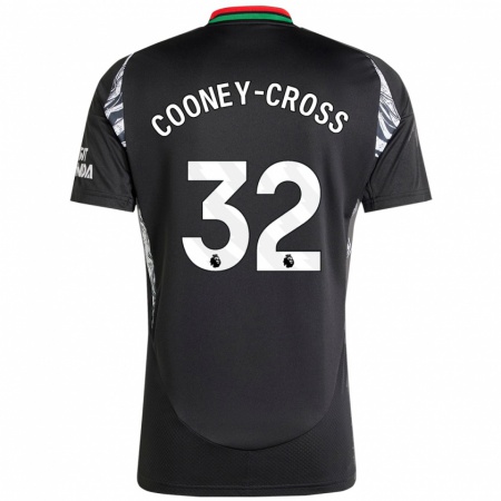 Kandiny Niño Camiseta Kyra Cooney-Cross #32 Negro 2ª Equipación 2024/25 La Camisa Chile