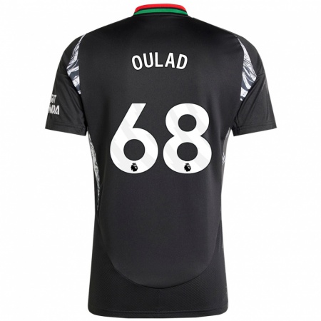 Kandiny Niño Camiseta Salah-Eddine Oulad M'hand #68 Negro 2ª Equipación 2024/25 La Camisa Chile