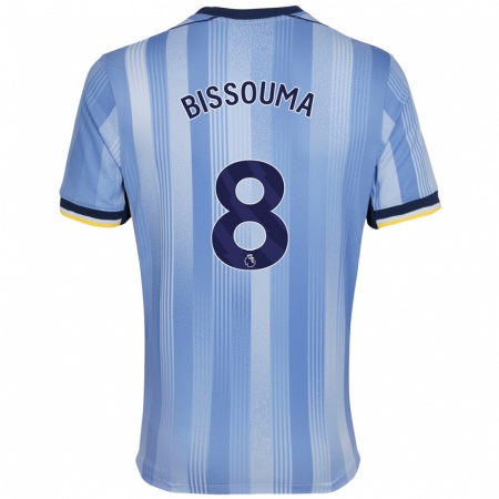 Kandiny Niño Camiseta Yves Bissouma #8 Azul Claro 2ª Equipación 2024/25 La Camisa Chile