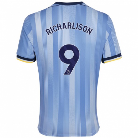 Kandiny Niño Camiseta Richarlison #9 Azul Claro 2ª Equipación 2024/25 La Camisa Chile