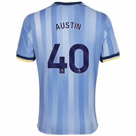 Kandiny Niño Camiseta Brandon Austin #40 Azul Claro 2ª Equipación 2024/25 La Camisa Chile