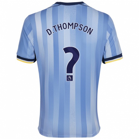 Kandiny Niño Camiseta Dylan Thompson #0 Azul Claro 2ª Equipación 2024/25 La Camisa Chile