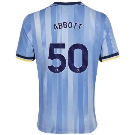 Kandiny Niño Camiseta George Abbott #50 Azul Claro 2ª Equipación 2024/25 La Camisa Chile