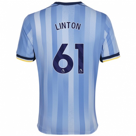 Kandiny Niño Camiseta Jahziah Linton #61 Azul Claro 2ª Equipación 2024/25 La Camisa Chile