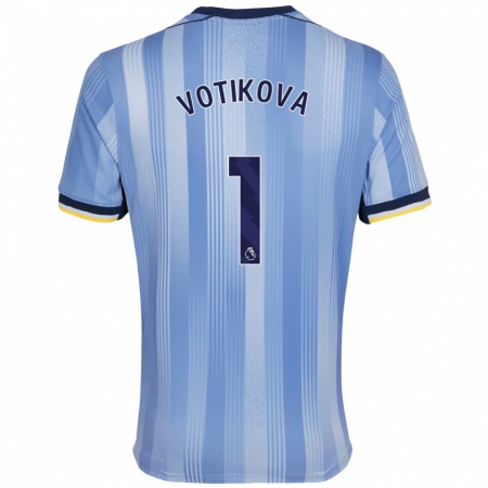 Kandiny Niño Camiseta Barbora Votíková #1 Azul Claro 2ª Equipación 2024/25 La Camisa Chile