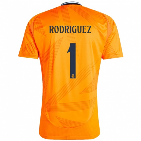 Kandiny Niño Camiseta Misa Rodriguez #1 Naranja 2ª Equipación 2024/25 La Camisa Chile