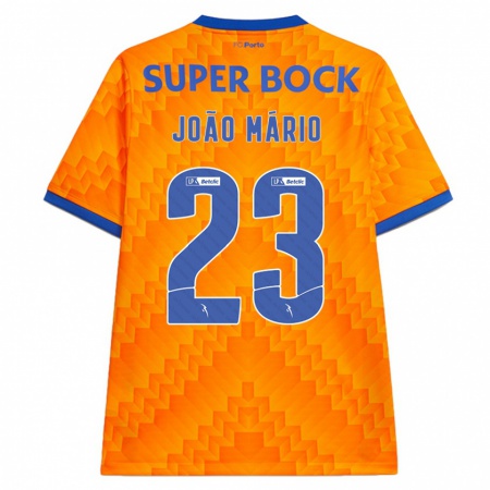 Kandiny Niño Camiseta João Mário #23 Naranja 2ª Equipación 2024/25 La Camisa Chile