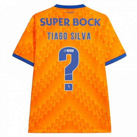 Kandiny Niño Camiseta Tiago Silva #0 Naranja 2ª Equipación 2024/25 La Camisa Chile