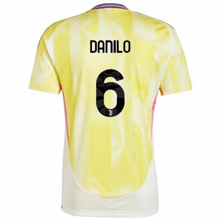 Kandiny Niño Camiseta Danilo #6 Amarillo Solar 2ª Equipación 2024/25 La Camisa Chile