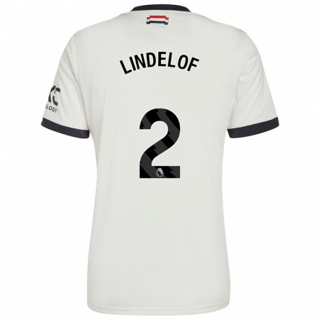 Kandiny Niño Camiseta Victor Lindelöf #2 Blanquecino Equipación Tercera 2024/25 La Camisa Chile