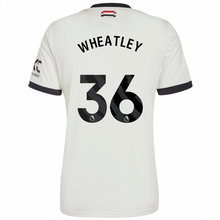 Kandiny Niño Camiseta Ethan Wheatley #36 Blanquecino Equipación Tercera 2024/25 La Camisa Chile