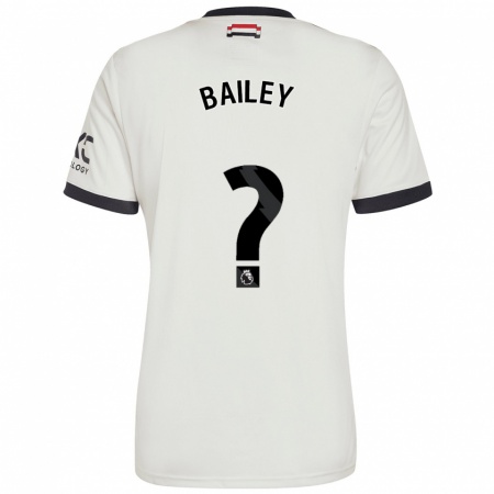 Kandiny Niño Camiseta James Bailey #0 Blanquecino Equipación Tercera 2024/25 La Camisa Chile