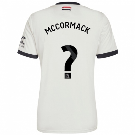 Kandiny Niño Camiseta Rafe Mccormack #0 Blanquecino Equipación Tercera 2024/25 La Camisa Chile