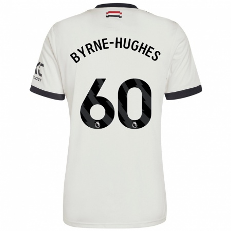 Kandiny Niño Camiseta Cameron Byrne-Hughes #60 Blanquecino Equipación Tercera 2024/25 La Camisa Chile